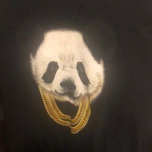 Panda with chain shirt